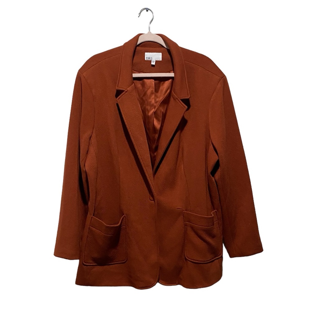 DR2 Orange Blazer Tailored Suit Jacket